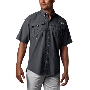 Columbia PFG Bahama II Short Sleeve, Camisa Negros Para Hombre | 603984-KEB